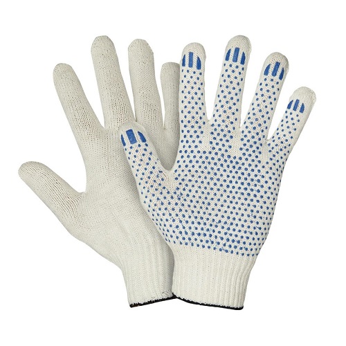 Перчатки х/б облегчённые с ПВХ Точка