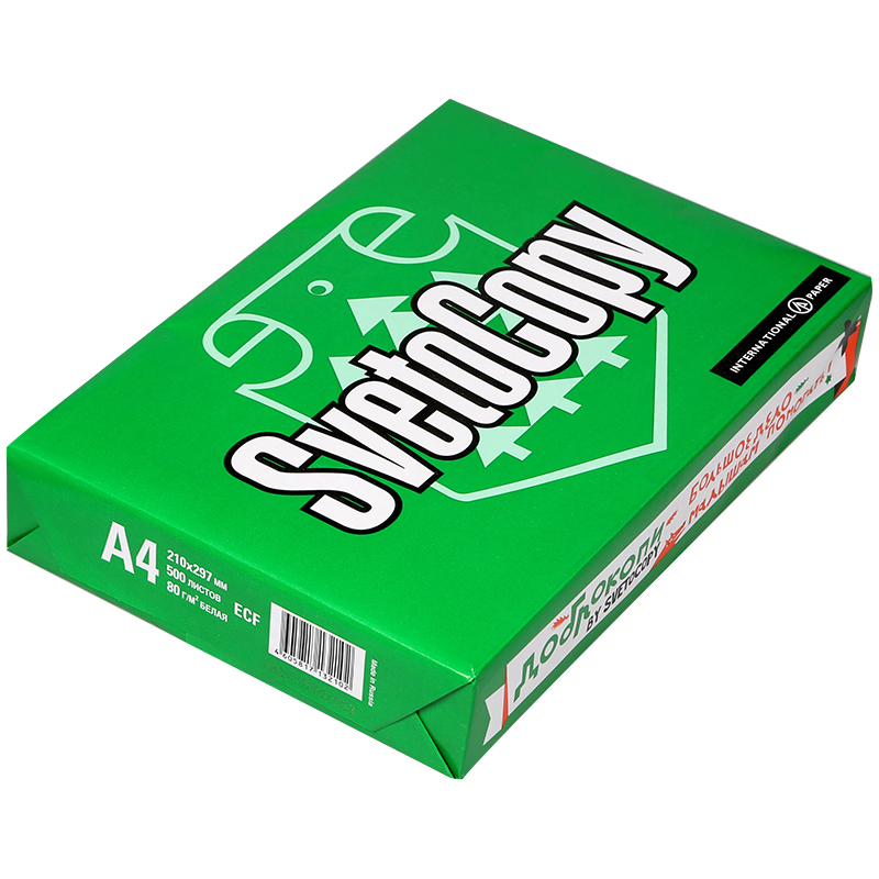 Бумага А4 SvetoCopy 80 г/м2 500л.