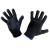 Перчатки х/б чёрные с ПВХ Точка
