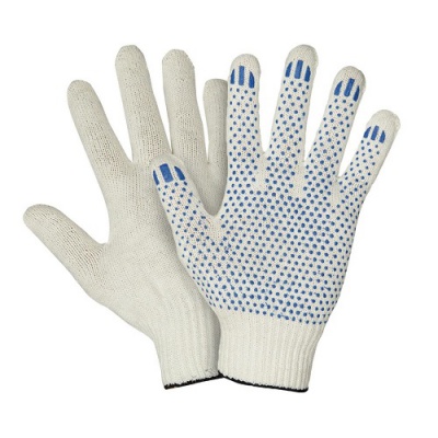 Перчатки х/б облегчённые с ПВХ Точка